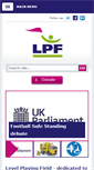 Mobile Screenshot of levelplayingfield.org.uk