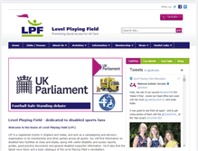 Tablet Screenshot of levelplayingfield.org.uk